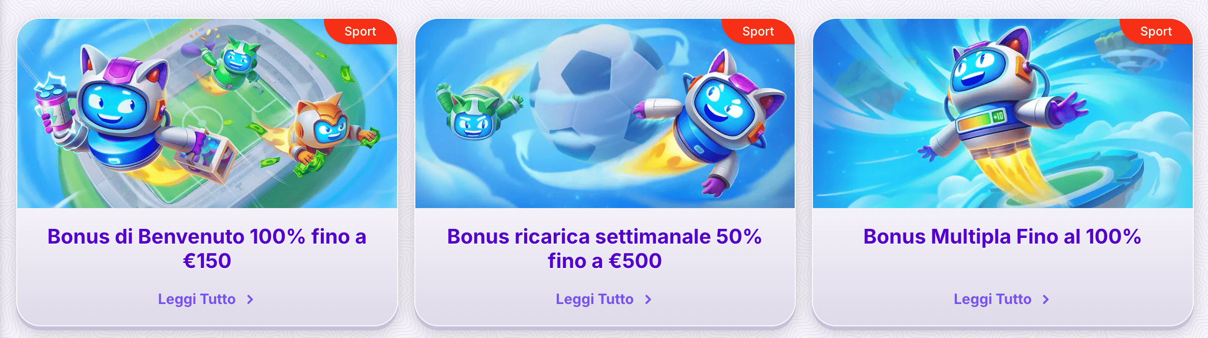 Robocat Bonus Benvenuto